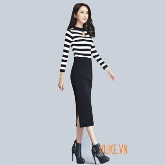 CHÂN VÁY BÚT CHÌ DÀI, chân váy bút chì ôm dài, chân váy ôm dài, chân váy mudi