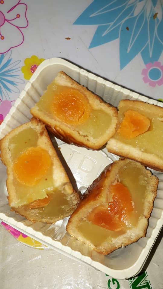 Bánh trung thu đậu xanh 2 trứng - tân dân lợi