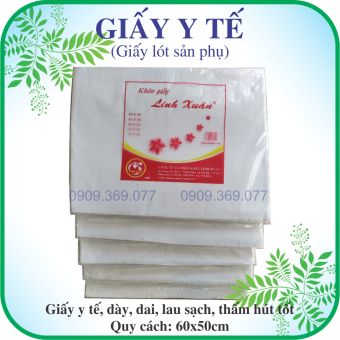 Combo 1kg giấy y tế (giấy bản y tế) lau sạch, thấm hút tốt nhãn hiệu (giấy y tế linh xuân)