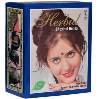 Bột nhuộm tóc thảo dược Henna - Hạt dẻ 60g