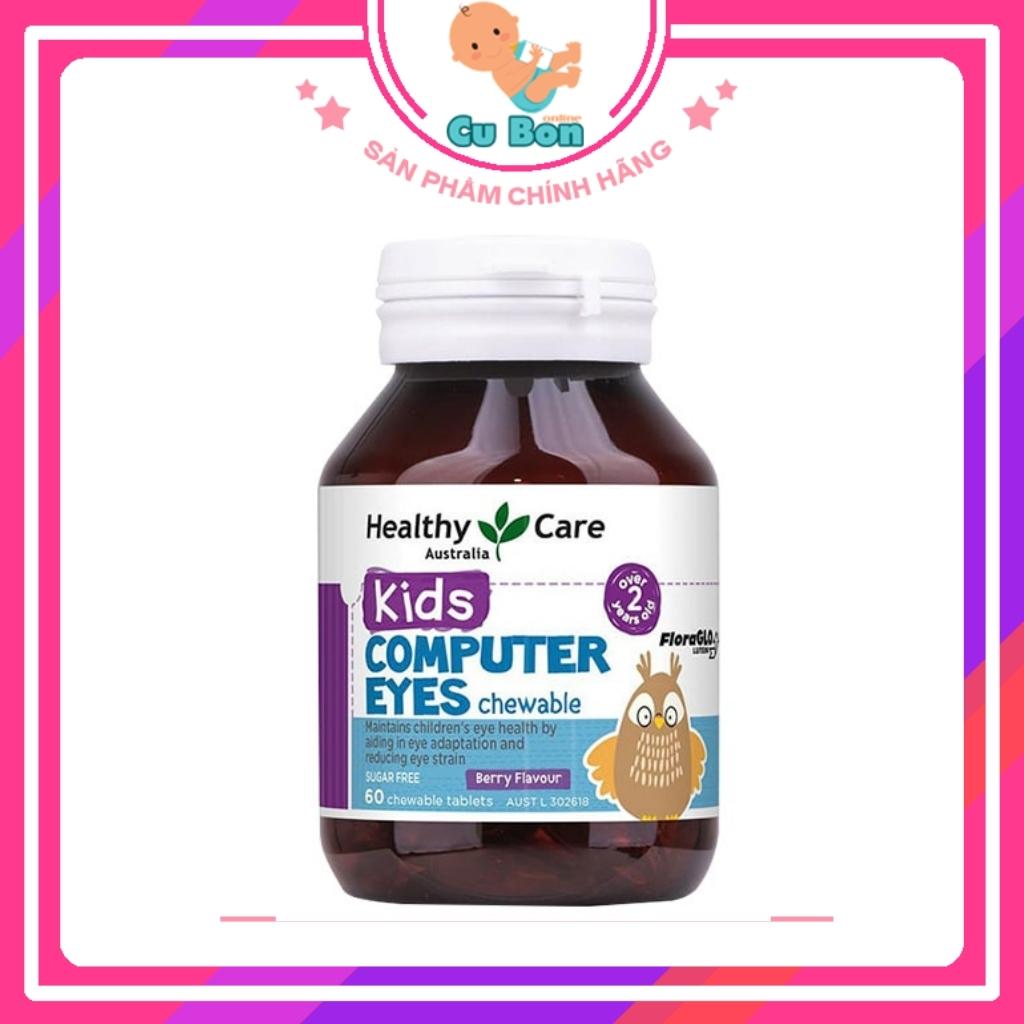 Bổ mắt cho bé Healthy Care Kids Computer Eyes 60 viên của Úc dành cho bé từ 2 đến 12 tuổi
