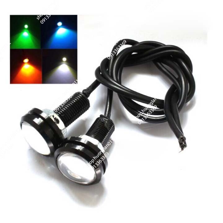 Đèn led xe máy hình cúc áo mắt mèo giá 1 đôi