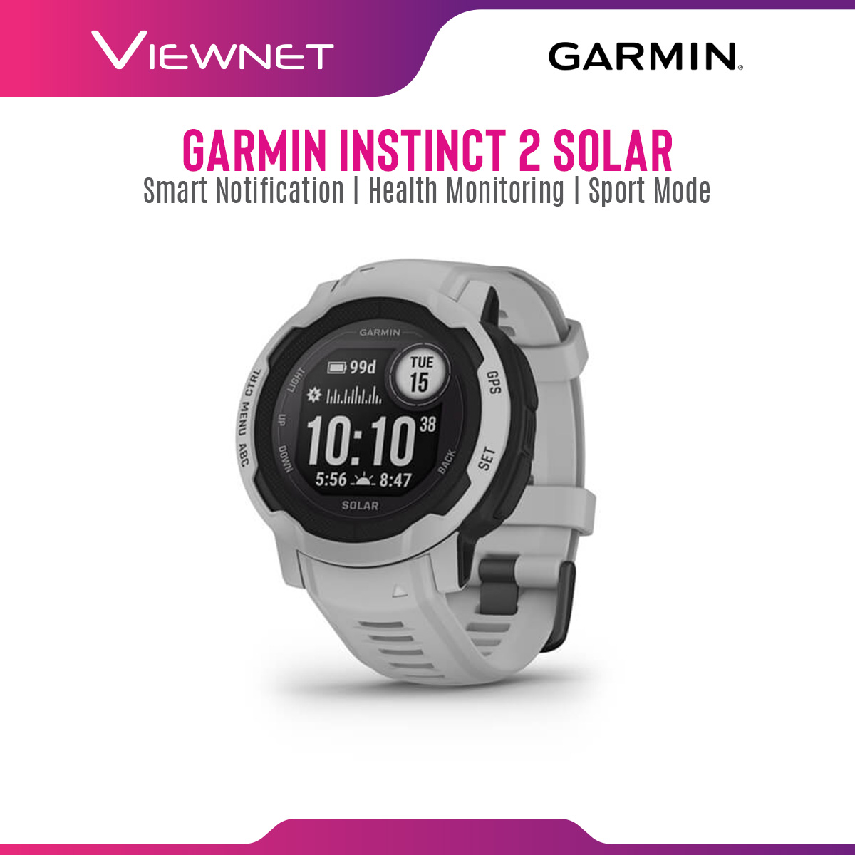 [Pre-Order] Garmin Instinct 2 / Instinct 2 Solar Smartwatch with Smart Notification, Health Monitoring, Sport Mode, Garmin Connect App