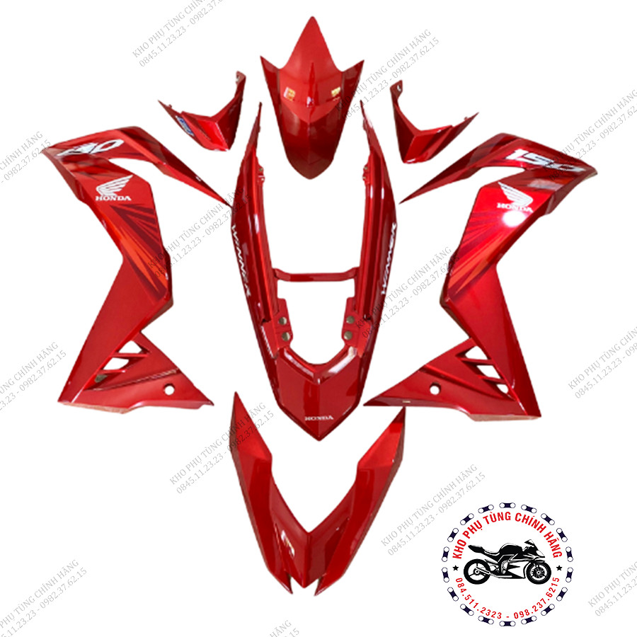 Dàn nhựa màu đỏ xe winner v1