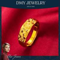 DMY Jewelry Gold Plated Indian Jewellery/ Cincin Lelaki Batu Original/ Adjustable Opening Ring