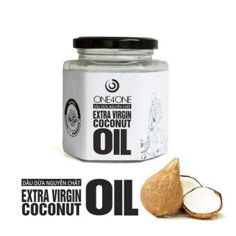 Dầu Dừa Lọ Nguyên Chất One4One 380ml - Extra Virgin Coconut Oil