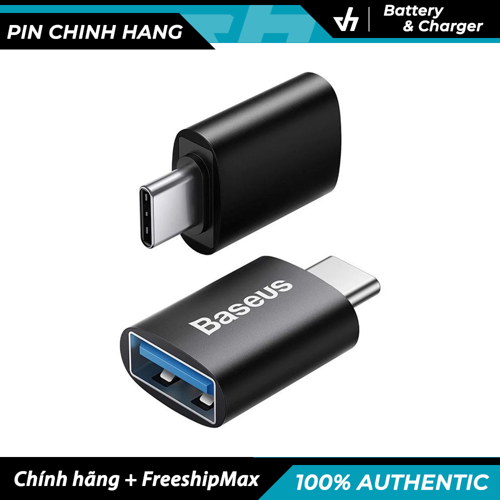 Đầu chuyển otg cao cấp baseus typec to usb-a lvl002