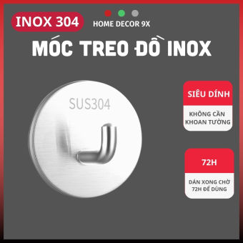 Móc Inox 304 Treo Đồ Nặng, Móc Treo Quần Áo, Treo Chìa Khóa Đa Năng