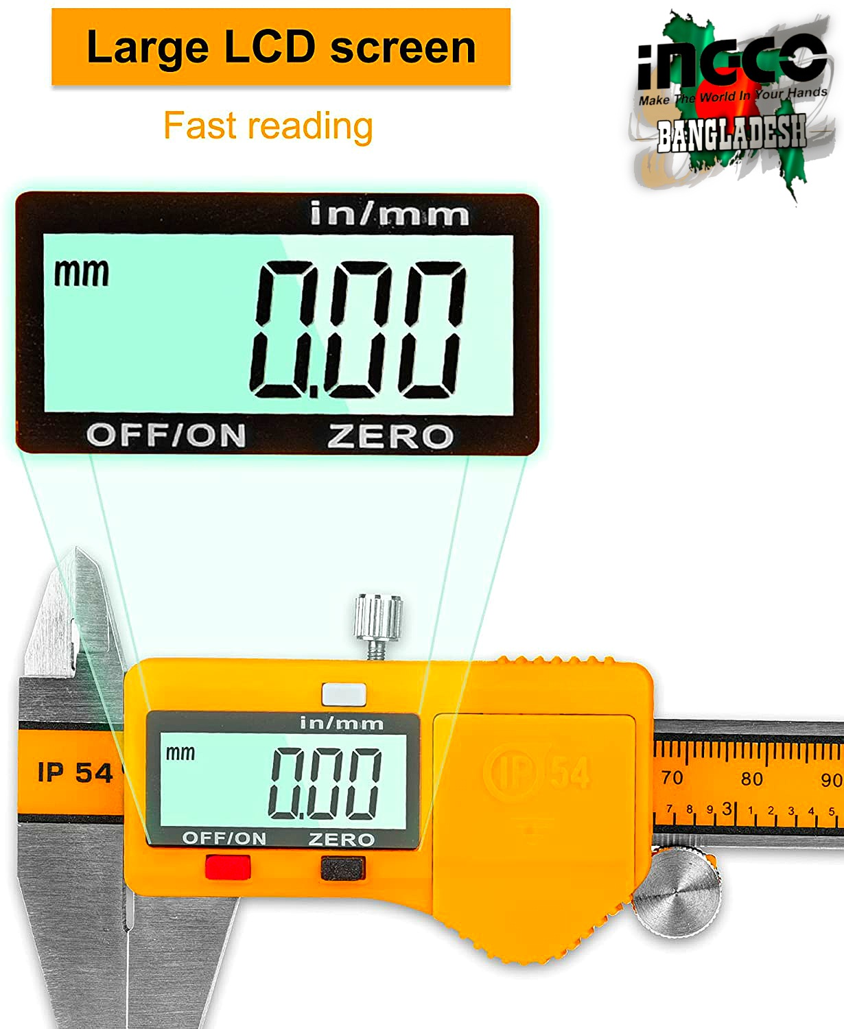 Digital Vernier Caliper 8" Ingco hdcd28200 3 Digital Vernier Caliper 8" Ingco hdcd28200