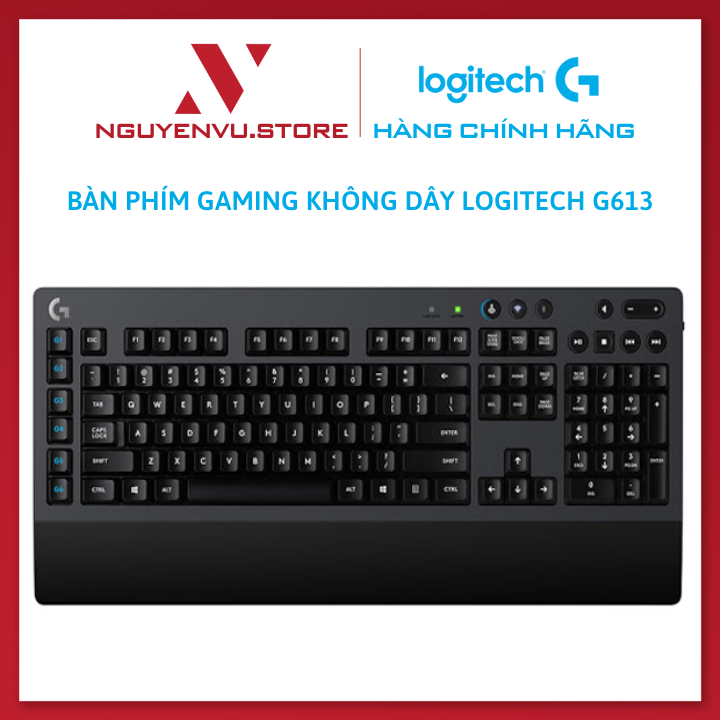 Bàn phím cơ gaming không dây Logitech G613 - Switch Romer-G nhanh hơn yên tĩnh hơn, pin dùng 18 tháng, kết nối bluetooh | USB - Hàng Chính Hãng