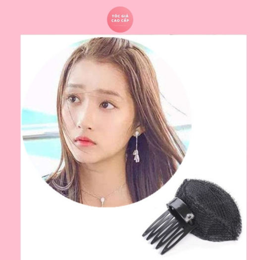 Dụng cụ độn phồng tóc, tóc mái tóc 2 bên đều được, thích hợp cho tất cả mọi người, kẹp mái phồng tự nhiên