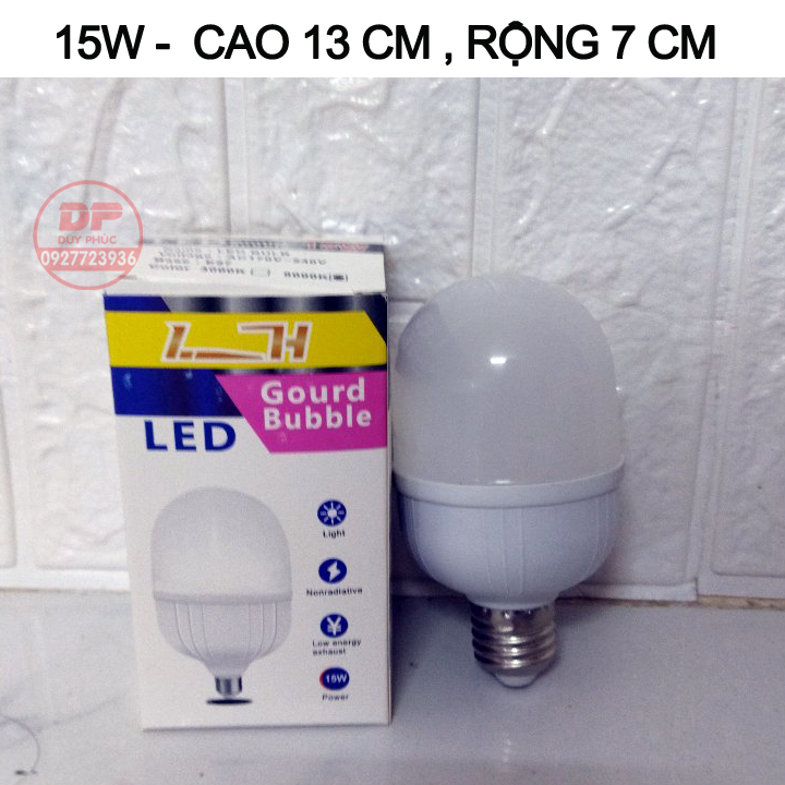 BÓNG ĐÈN LED 15W LH SIÊU SÁNG SỬ DỤNG NGUỒN 220V , BẢO HÀNH 1 NĂM ĐỔI MỚI