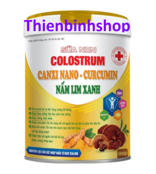 Sữa non Colostrum- Canxi nano- Curcumin- Nấm Lim xanh