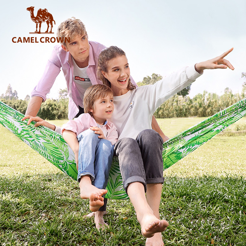 Camel Crown Võng In Ngoài Trời Thiết Bị Cắm Trại Nhẹ & Dễ Mang Theo Võng Chống Lật