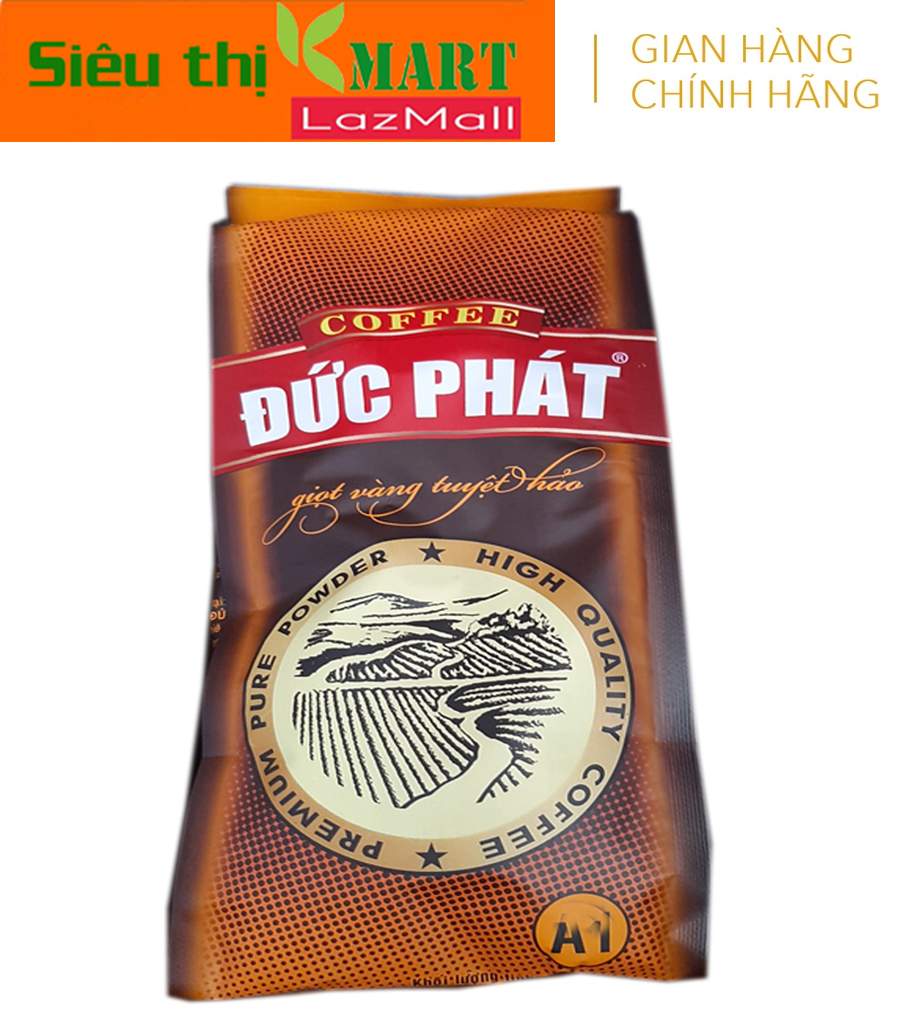 [HCM]CÀ PHÊ RANG XAY DI SẢN TRUYỀN THỐNG ĐỨC PHÁT COFFEE TÚI  500G (1/2KG)