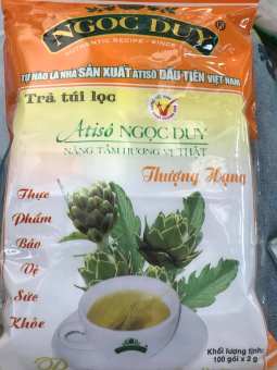 Trà Túi Lọc Atiso Thượng Hạng Ngọc Duy 200g (100 gói x 2g), Trà atiso Ngọc Duy, Trà Atiso túi lọc, Bách hóa Minh Anh