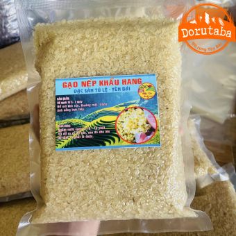 Gạo nếp Khẩu Hang thượng hạng (túi 1kg), đặc sản Tú Lệ, Yên Bái. Đặc sản Tây Bắc gao nếp Tú Lệ, gạo nếp nương Điện Biên