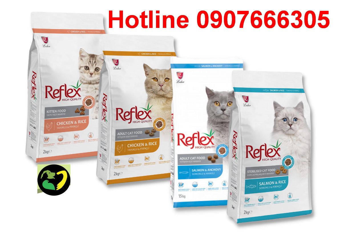 Thức ăn hạt khô cho mèo Reflex 2kg Petvet
