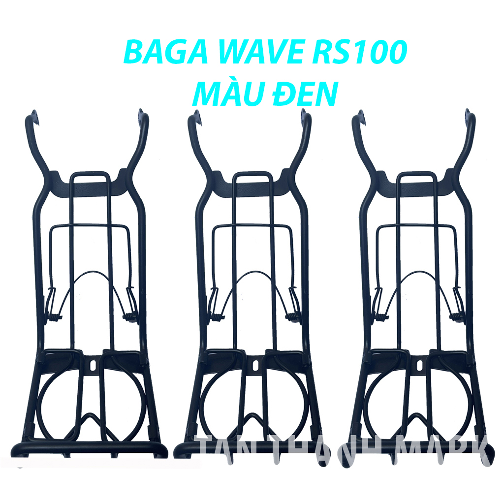 Baga wave rs100,wave alpha đời đầu màu đen, ba ga wave-pttt
