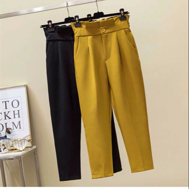 Quần tây nữ, quần baggy nữ, quần baggy cạp cao xếp ly