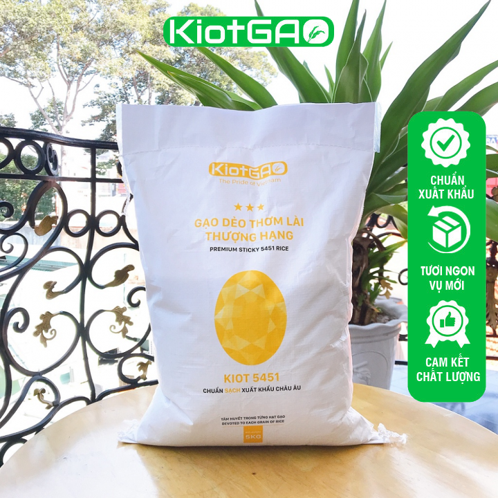 (Hỏa tốc) 5kg Gạo Thơm Lài Thượng Hạng, Gạo Tươi, Dẻo Vừa, Ngọt Cơm (bao ăn)
