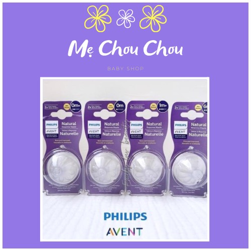 Núm ti thay thế Philips Avent đủ size