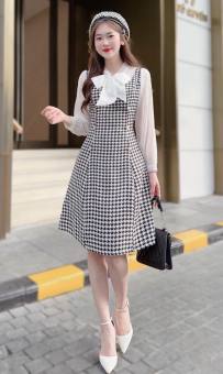 Váy đầm nữ chất liệu umi kiểu dáng trẻ trung xinh đẹp