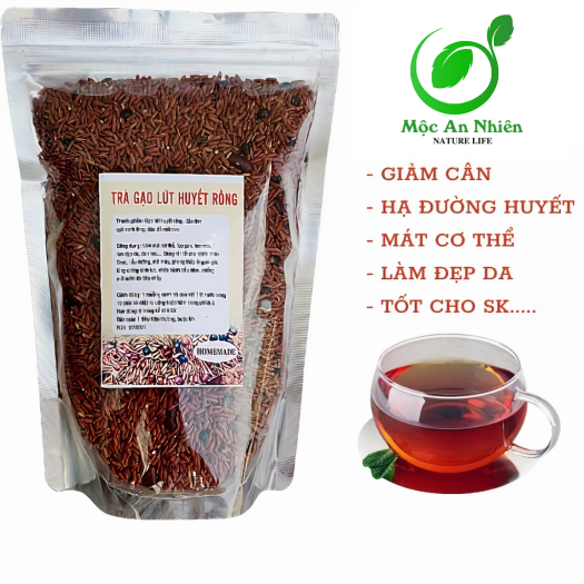 Trà Gạo Lứt Huyết Rồng, trà gạo lứt ĐẬU ĐEN LÒNG XANH và ĐẬU ĐỎ Giảm Cân và Thanh Lọc Cơ Thể - 1KG