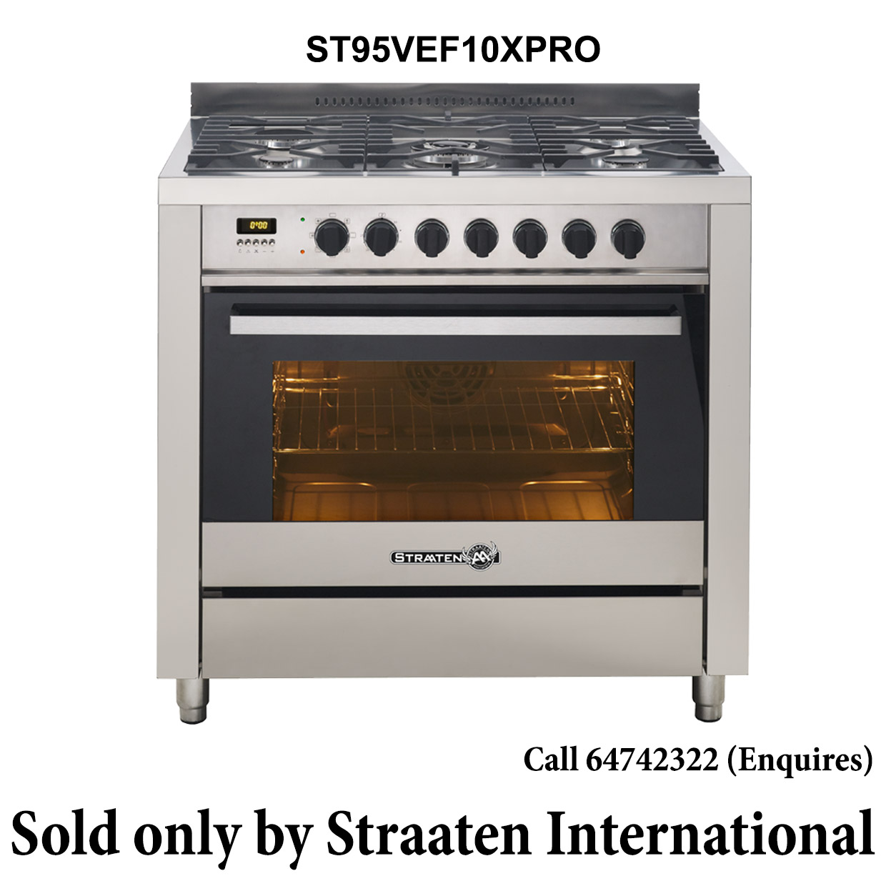 freestanding electric oven without hob