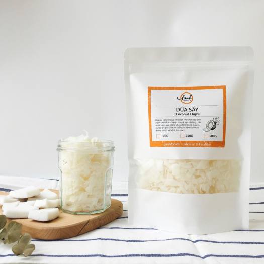 Dừa Sấy Khô Nguyên Chất Không Đường, Ăn Kiêng DAS/KETO/LOWCARB 150g