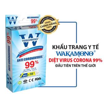 KHẨU TRANG Y TẾ WAKAMONO – (4 Lớp, Hộp 10 Cái)