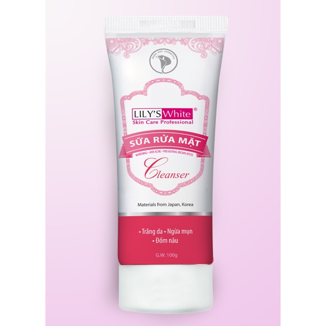 Sữa rửa mặt lily’s white cleanser trắng da sạch mụn