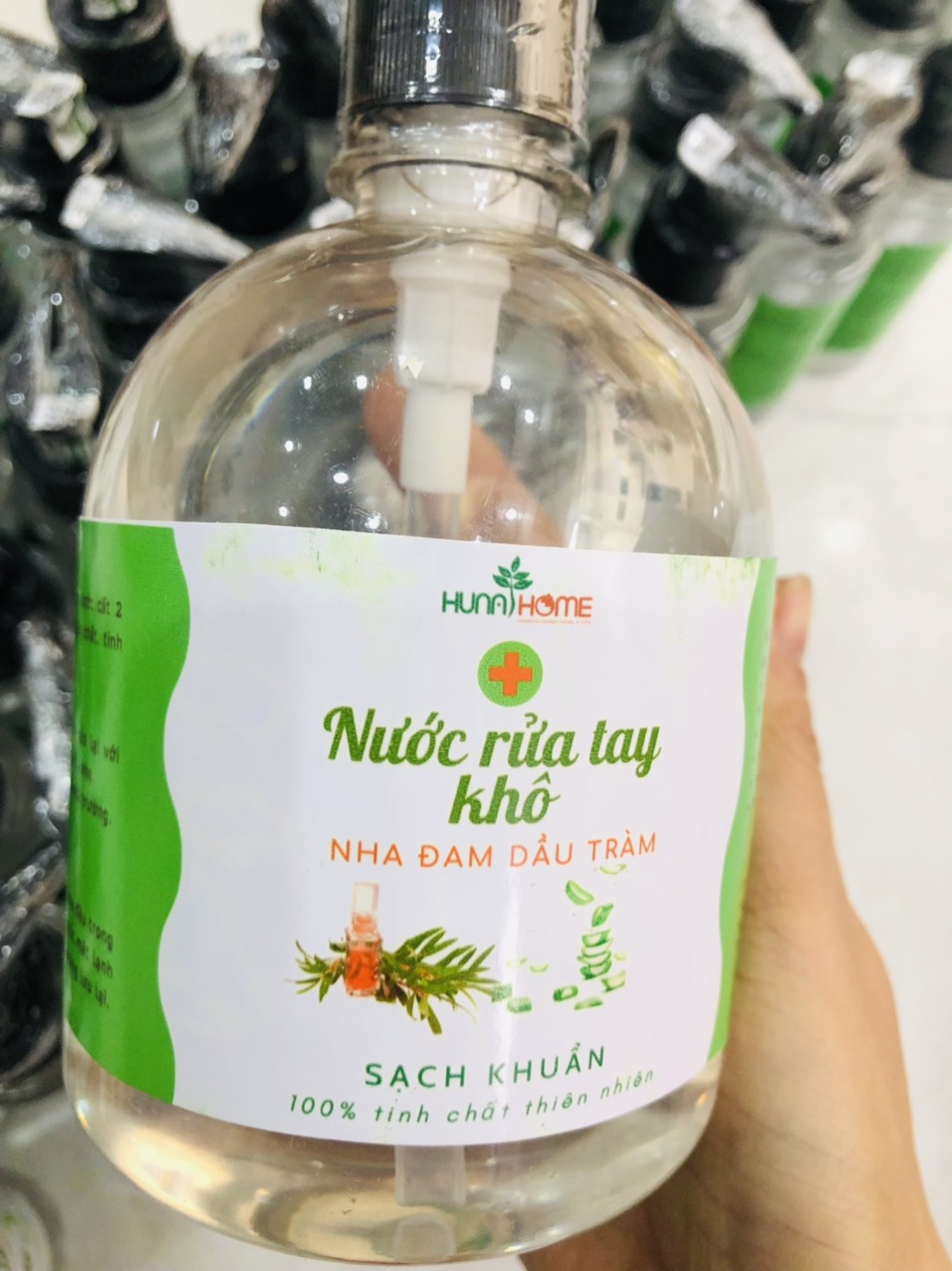 Nước rửa tay khô sát khuẩn Huna home tiêu diệt 99% vi khuẩn, an toàn phù hợp với mọi da tay