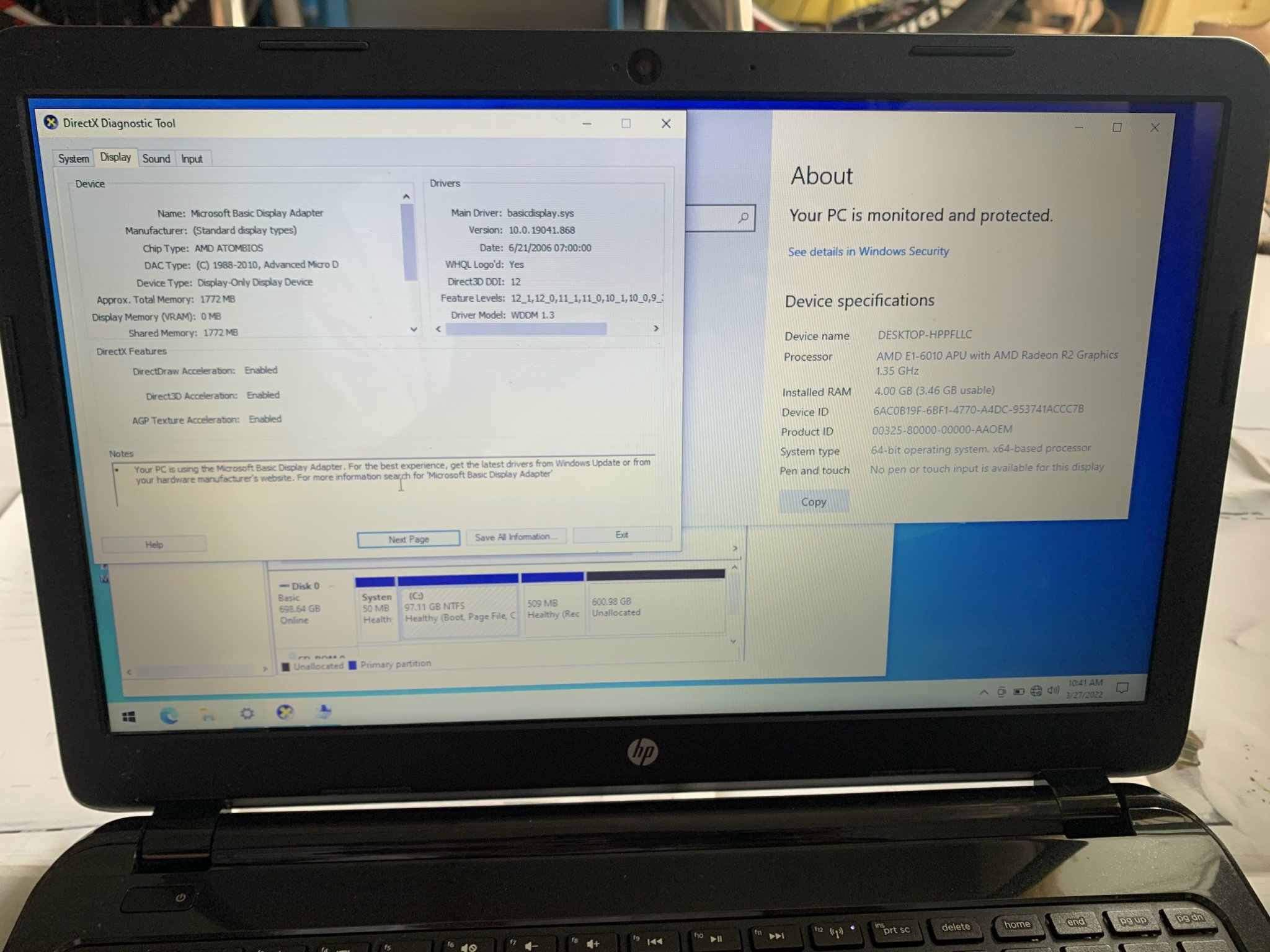 Ghz Driver Radeon R2 Graphics Laptop HP 15 (AMD E1-6010 GB RAM