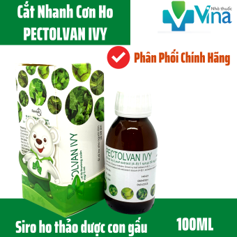 Siro Ho Bổ Phổi Trẻ Em Từ Lá Thường Xuân, Sản Phẩm Nhập Khẩu Châu Âu- PECTOLVAN IVY 100ml