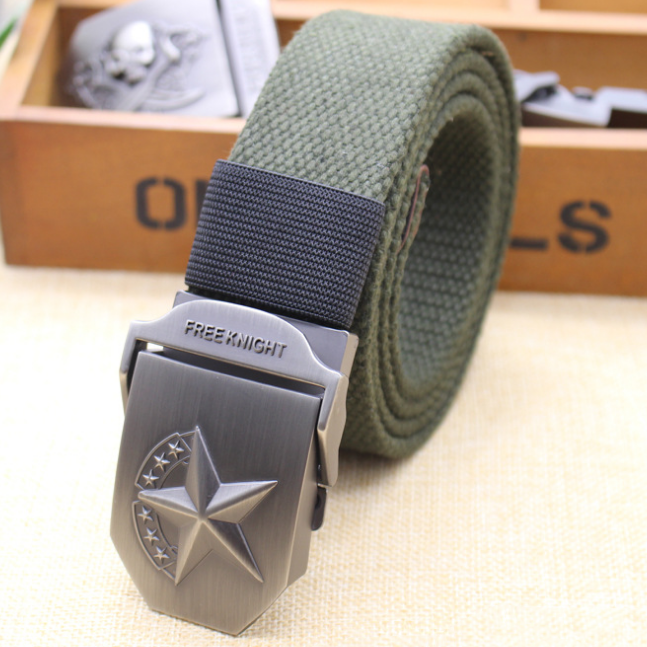 Thắt lưng Nam Knight vải dù siêu bền, đẹp - Dây nịt Nam vải Canvas Khóa luồn kẹp hợp kim không gỉ chắc chắn, tiện dụng
