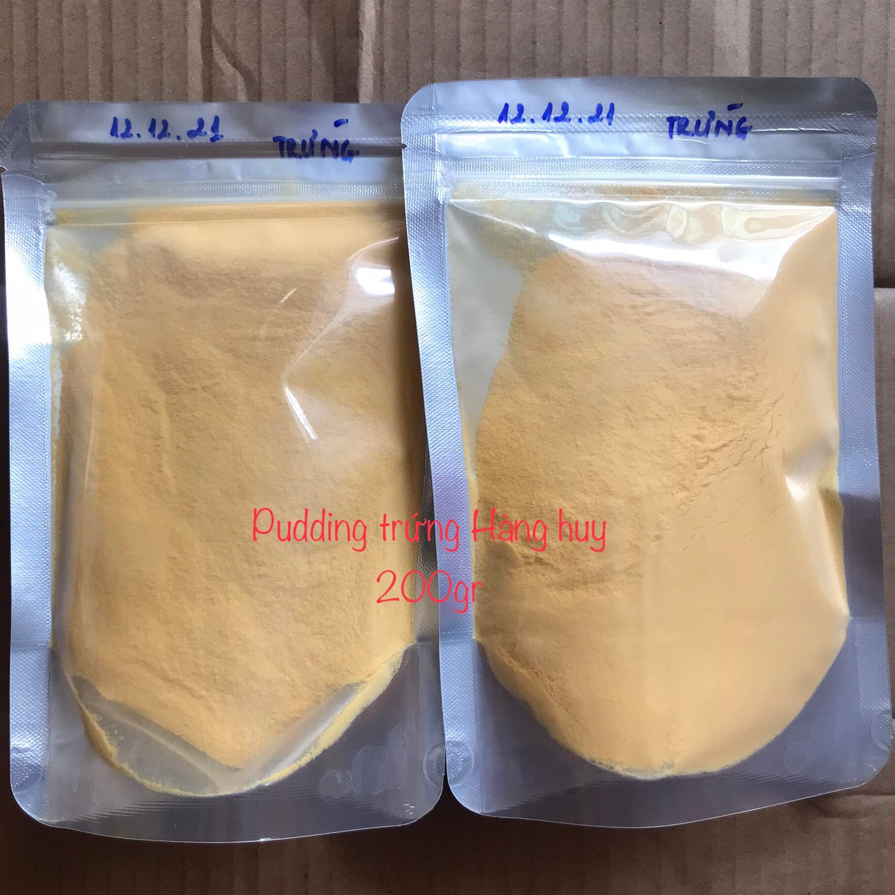 Bôt pudding hương trứng hàng huy gói tách lẻ-200gr