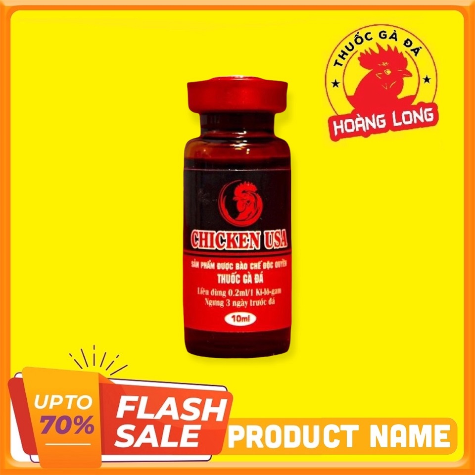 Thuốc nuôi gà tơ, gà chế độ đa chicken usa dành cho gà đá 10ml