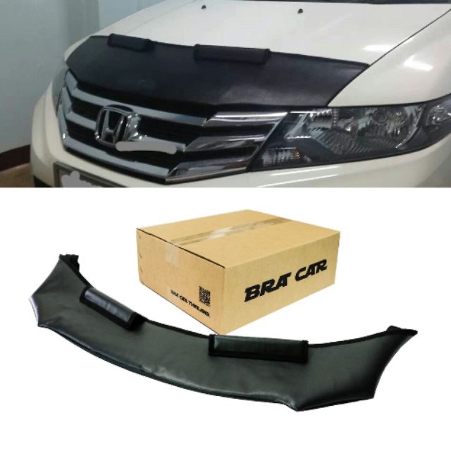 หน้ากากหนังกันหินกันแมลงหุ้มฝากระโปรงหน้ารถยนต์ Honda City 2012 ราคา 1,300 บาท*ส่งฟรี