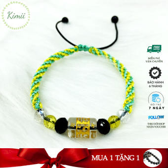 Vòng tay đính đá may mắn, vòng tay phong thủy V102