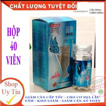 Viên nang Giảm cân Lishu xanh Phục Linh - 40 viên hộp giấy - hàng chuẩn Thái