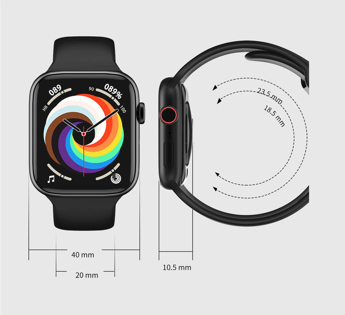 IWO 14 Series 7 New i7 PRO MAX Smartwatch Bluetooth Call Heart Rate  Waterproof Sport Smart Watch PK IWO 13 PRO W27 W37 X8 MAX X7: Buy Online at  Best Prices in