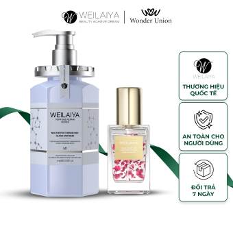 Combo Dầu hấp tóc phục hồi đa tầng Weilaiya và Tinh dầu dưỡng tóc Weilaiya chiết xuất cánh hoa hồng phục hồi tóc hư tổn