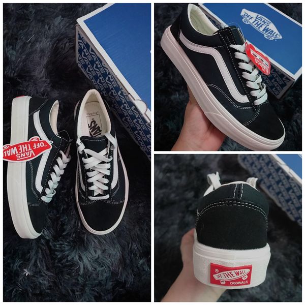 Giày Vans vauth da nỉ đen cực chất hàng Unisex Basic phối đồ cực cool
