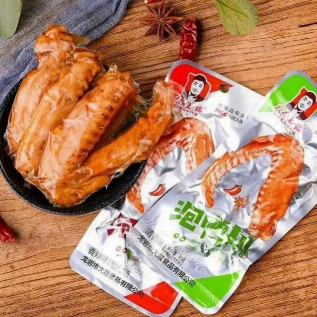 Combo 10 cánh vịt cay dacheng màu đỏ