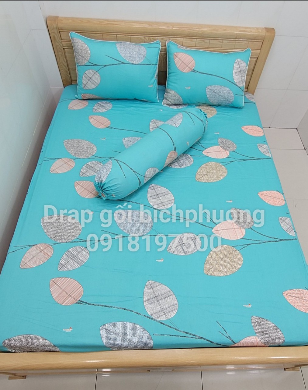 [HCM]Bộ Drap Cotton Thắng Lợi {4 món} áo gối lót gòn /chuẩn logo CTY