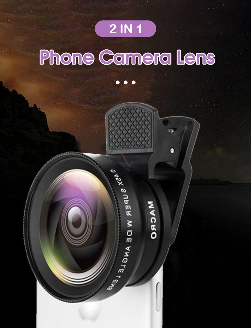 Mobile Phone Lens The Macro Hd Universal External 0.45xwide Camera 