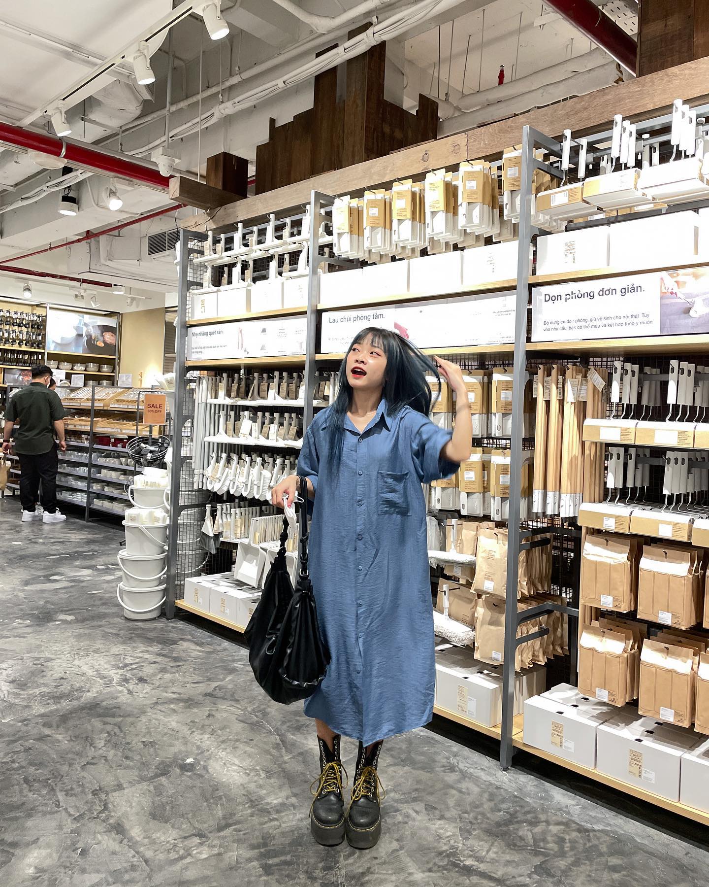 Eira Shirt Dress - Đầm sơ mi vải đũi ít nhăn - Remmus.vn