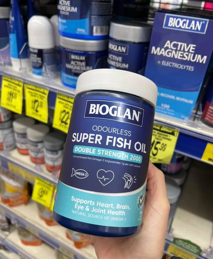 Siêu dầu cá bioglan fish oil 2000mg - 200 viên