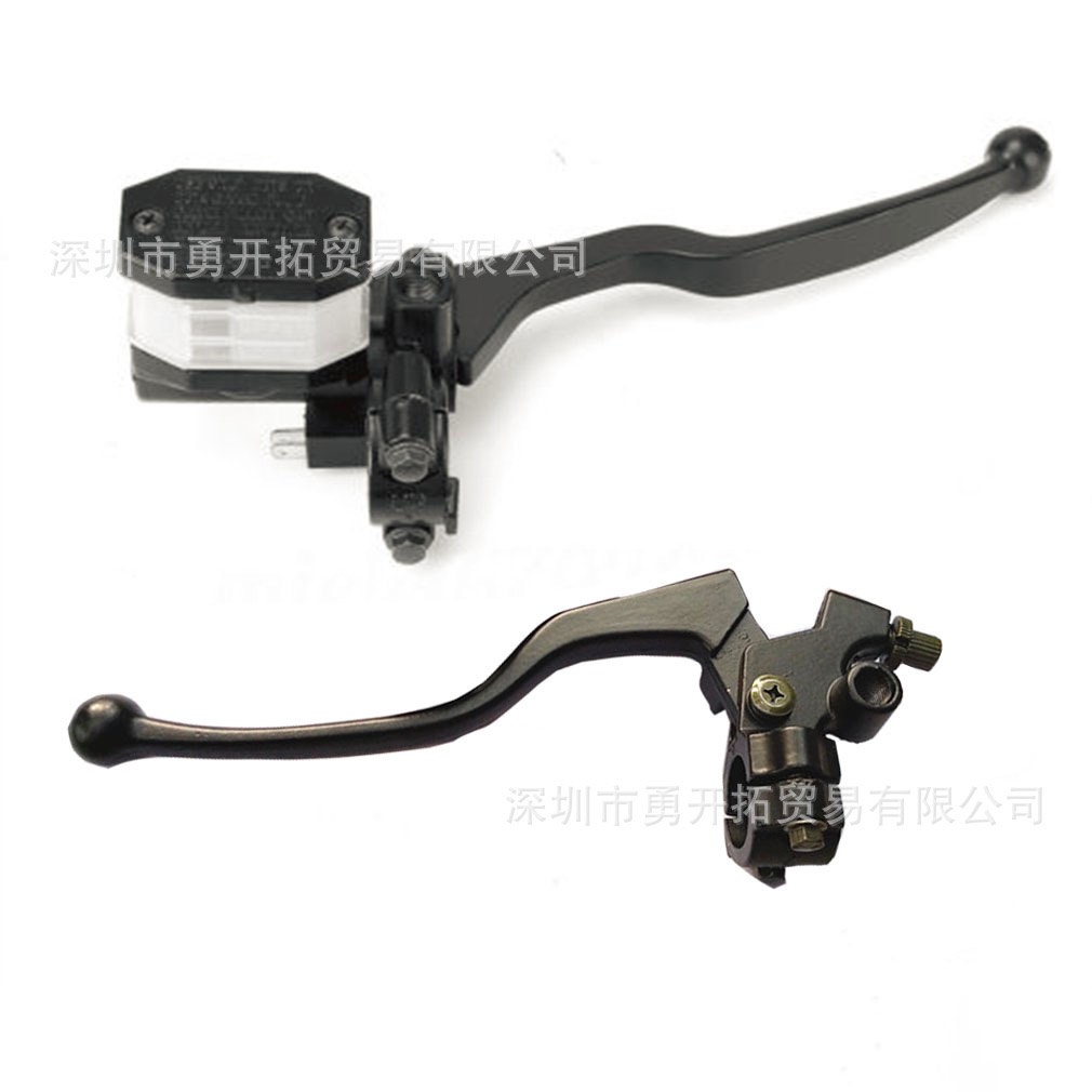 Combo bộ tay côn trái kèm theo tay phanh dầu vuông Su GN, độ classic, cafe racer......